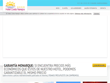 Tablet Screenshot of hotelcostanarejos.com